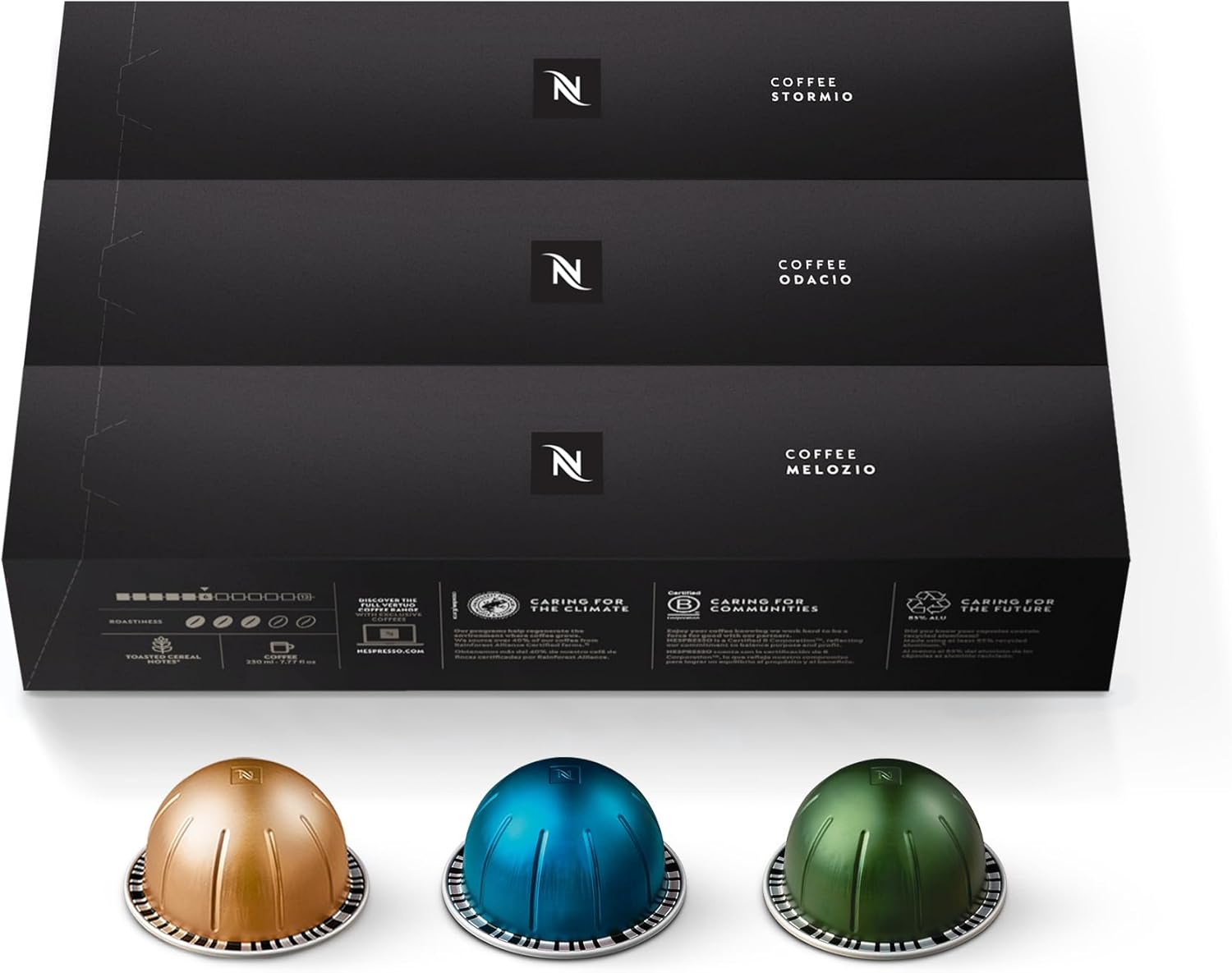  Nespresso Capsules Vertuo, Variety Pack, Medium And Dark Roast Coffee, 30 Count Coffee Pods, Brews 7.8 Oz.